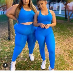 Buffbunny Rosa Leggings and Bra SET In Indigo